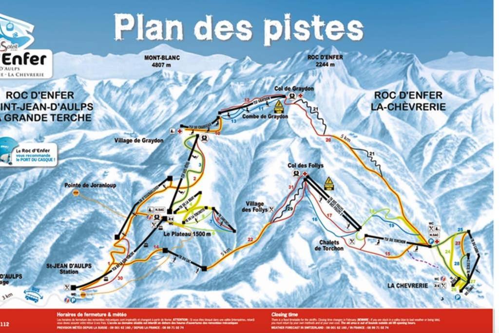L'Enchalpe, Grand Et Lumineux Studio Avec Coin Montagne 5 Personnes, 60M Des Pistes, Piscine Couverte, Wifi, Grand Balcon Expo Est, Draps Non Compris Saint-Jean-dʼAulps エクステリア 写真