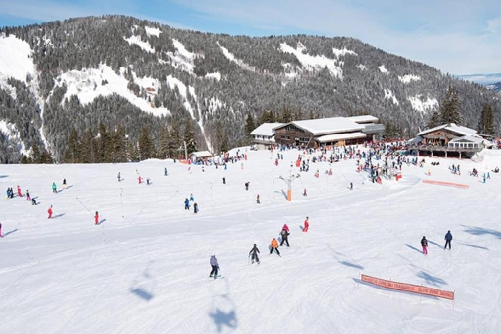 L'Enchalpe, Grand Et Lumineux Studio Avec Coin Montagne 5 Personnes, 60M Des Pistes, Piscine Couverte, Wifi, Grand Balcon Expo Est, Draps Non Compris Saint-Jean-dʼAulps エクステリア 写真